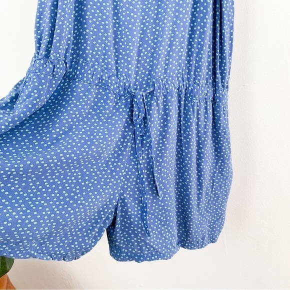 Levi’s Polka Dot Blue Romper Sz S - Picture 6 of 9